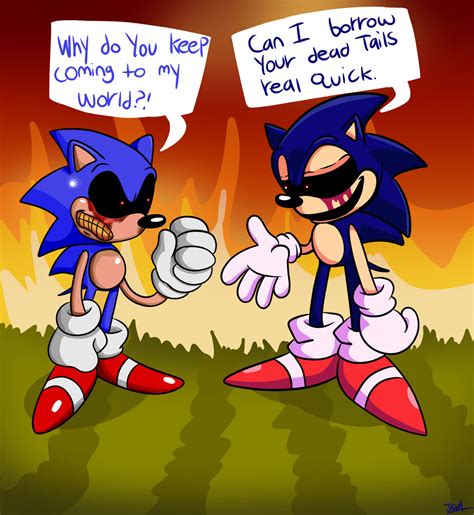 Original Sonic.EXE and Xenophanes by JayKay64 on DeviantArt