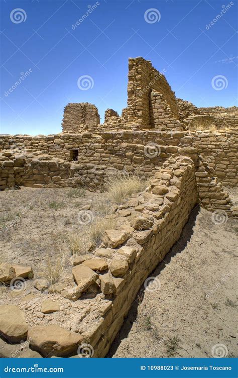 Chaco Canyon Ruins stock image. Image of abandoned, historical - 10988023