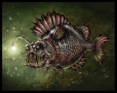 angler | Illustration - fish | Pinterest | Angler fish, Illustrations ...