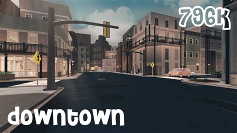 Downtown Speed Build [ ROBLOX BLOXBURG ] + tour | Downtown, City layout ...