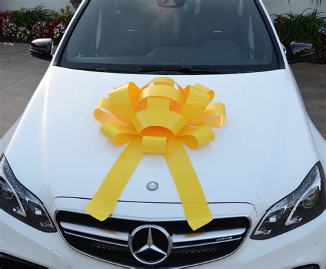 Yellow Car Bow With Magnetic Base Water Resistant Bow Extra - Etsy