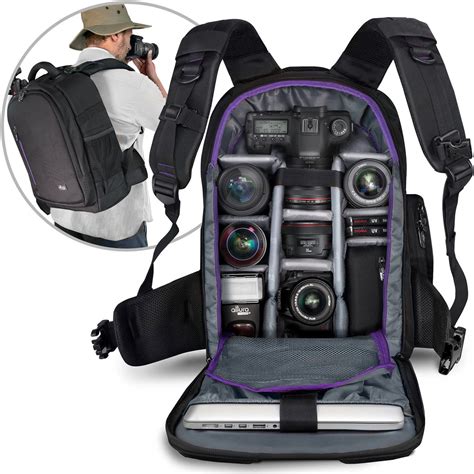 DSLR Camera Backpack Bag by Altura Photo for Camera, Lenses, Laptop ...