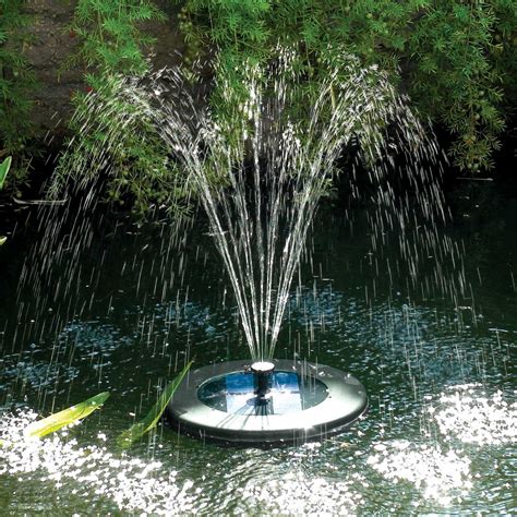 Floating Solar Pond Fountain by SolarShower - RSPB Shop