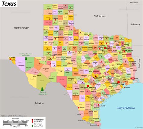 Looking For A Map Of Texas - Map of world