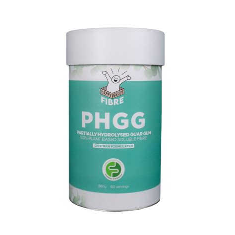 Happy Belly Fibre PHGG - Partially Hydrolyzed Guar Gum 60 Serves (360g ...