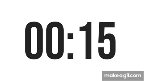 15 Second Countdown Timer on Make a GIF in 2023 | Countdown timer ...