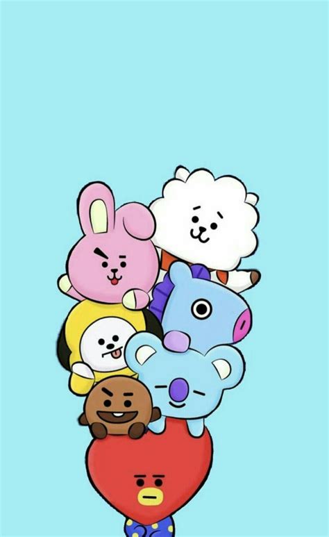 Pin by mk kang on BT21방탄 | Chibi bts, Wallpaper bts, Kartu lucu