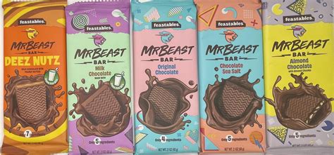 Buy Feastables Beast Chocolate Bars – NEW Deez Nuts Peanut Butter Milk ...