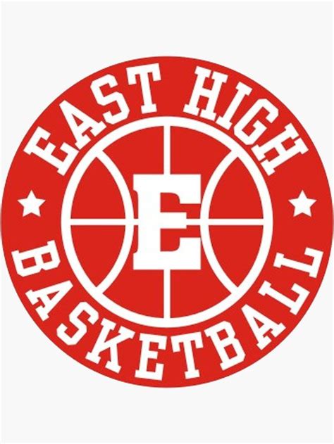 "East High Basketball Logo" Sticker by karencho | Redbubble | East high ...