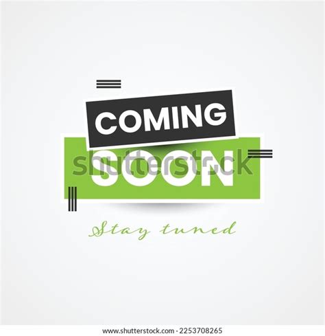 Coming Soon Background Illustration Template Design Stock Vector ...