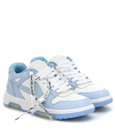 Off-White c/o Virgil Abloh Ooo Out Of Office Leather Sneakers in Blue ...