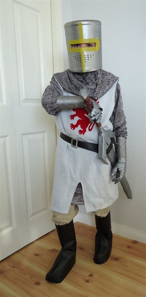 DIY Youth Knight Costumes With Helmet, Sword, and Gauntlets - Instructables