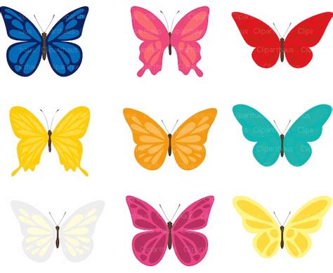 Butterfly Clipart Clip Art Butterflies Butterfly Commercial - Etsy