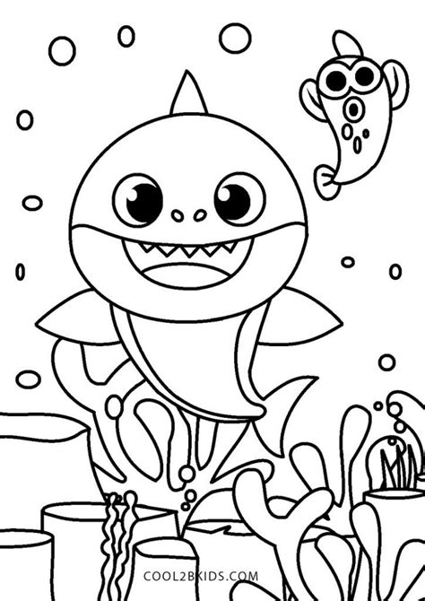 Free Printable Baby Shark Coloring Pages For Kids | Tô màu cho trẻ ...