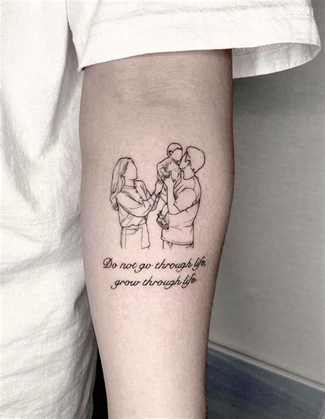 Aggregate 74+ minimalist family outline tattoo - in.coedo.com.vn