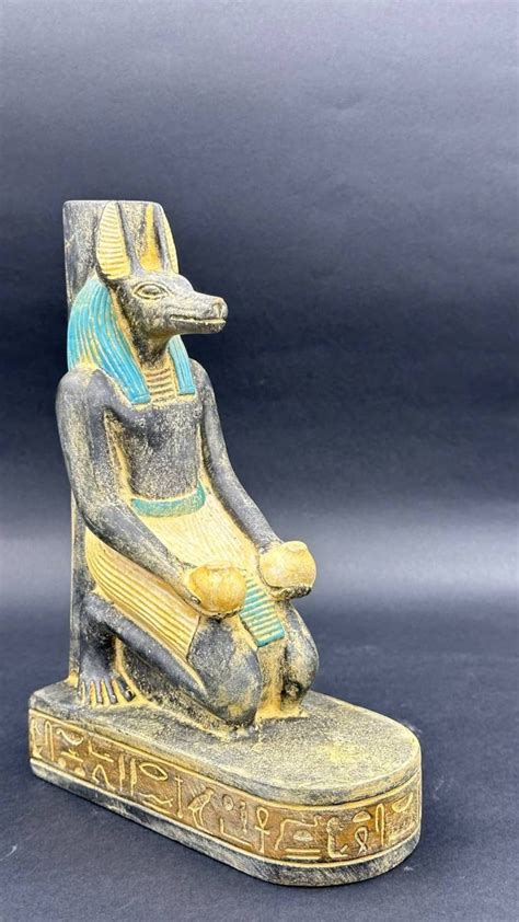 Ancient Egyptian Jackal God Anubis Candle Holder, Egyptian Anubis God ...