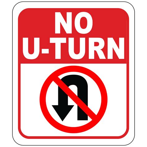 U Turn Sign