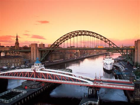 Tyne Bridge and Swing Bridge Newcastle Upon Tyne United Kingdom picture ...