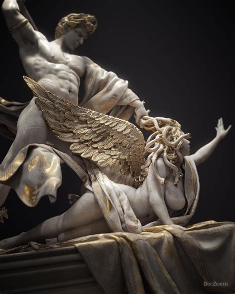 Medusa and Perseus, Doc Zenith, Digital sculpture, 2020 : r/Art