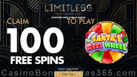 Limitless Casino 100 FREE Spins on Santa’s Reel Wheel RTG Game ...