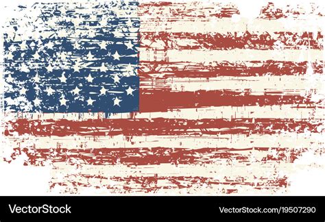 Grunge usa flag vintage american flag Royalty Free Vector