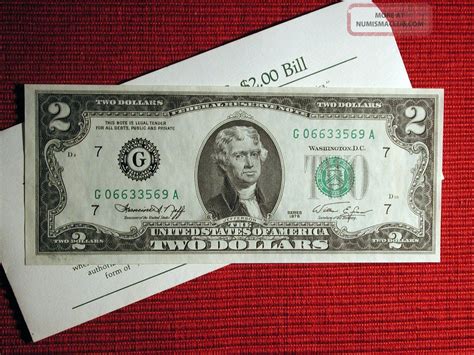 1976 Two Dollar Bill Green Seal Bicentennial Issue In A $2 Bill History ...