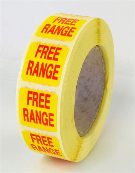 Free range labels / Stickers - 22 x 22mm | Danro Solutions