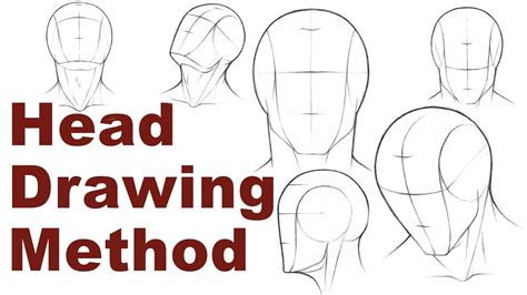 Portrait Drawing Basics 1/3 - How To Draw A Simple Head (Loomis Method ...