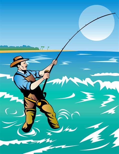 man fishing clip art - Clip Art Library