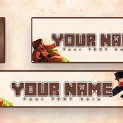 Minecraft Banner Gaming Template - irazer. Gaming Banner Template Style ...