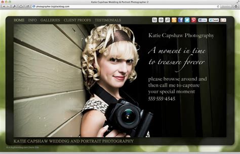 Photography Website Design - Online Portfolio Examples by Big Black Bag