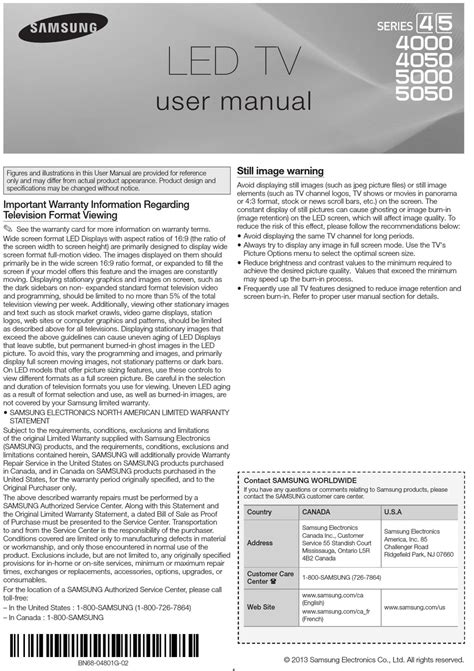 SAMSUNG 4 SERIES USER MANUAL Pdf Download | ManualsLib