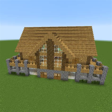 Classic Minecraft House (Unfurnished), creation #8128