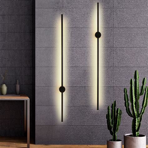 1M Modern LED Wall Light Long Strip Sconce Stairs Bar Linear Wall Lamp ...