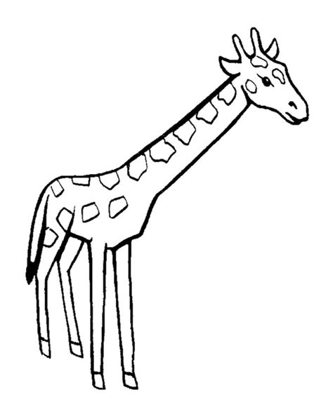 Easy to color Giraffe | Giraffe Coloring page | gifties? | Pinterest ...