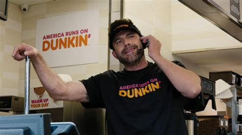 See Ben Affleck Serve Up His Favorite Dunkin' Donuts in Super Bowl Ad ...