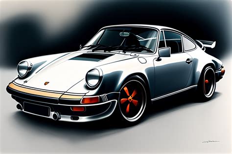 Lexica - A hand drawn sketch of a Porsche 911