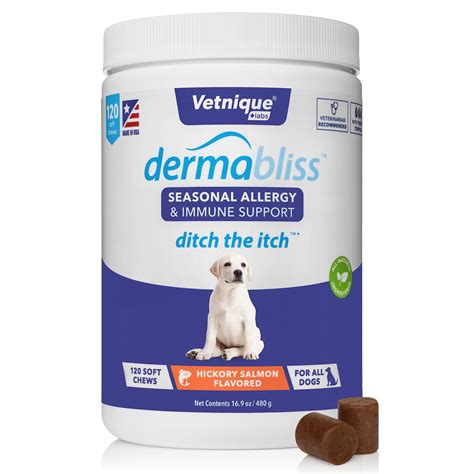 Vetnique Labs Dermabliss Seasonal Allergy & Immune Support Soft Chew ...