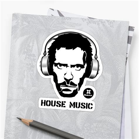 "House Music" Sticker by dadawan | Redbubble