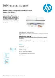 User Manual HP ENVY 6455E All-In-One Printer | manualsFile