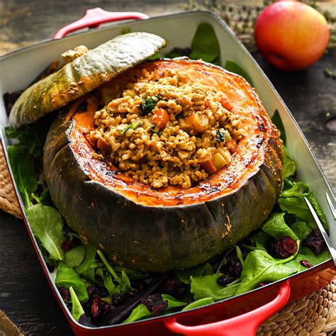 Stuffed Kabocha Squash Centerpiece - Earthbound Farm