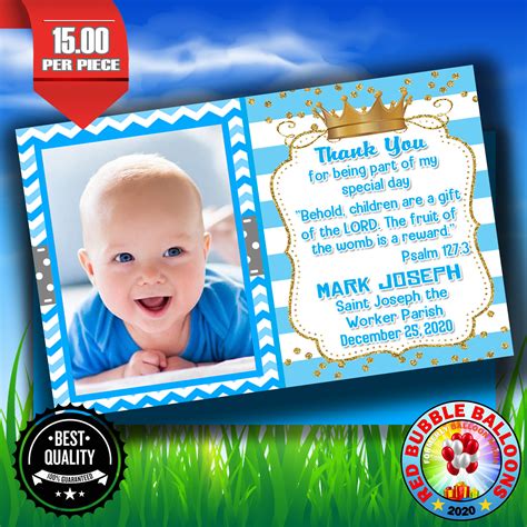 Blocks Baby Boy Ref Magnet Souvenir Christening Baptism Dedication ...