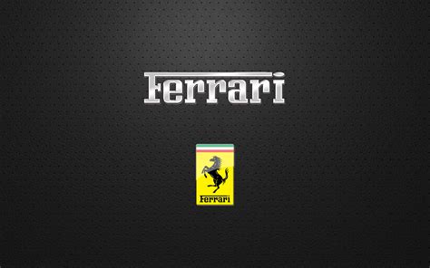 Ferrari Logo Black Wallpaper Hd