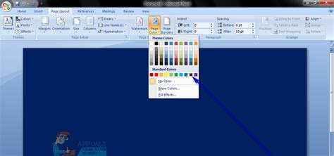 How To Change Background Color In Microsoft Word | appuals