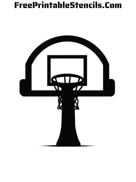 Free Printable Basketball Stencils - Free Printable Stencils