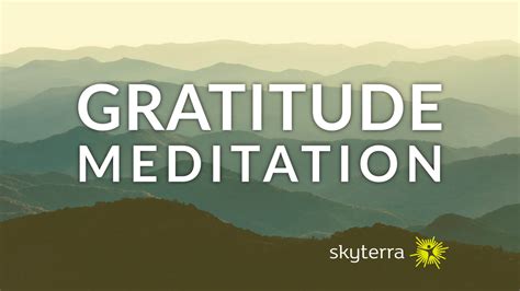 Guided Gratitude Meditation: You Are Enough | Skyterra Wellness