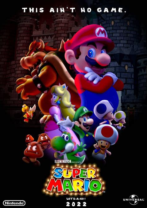 Super Mario 2022 Movie Illumination Concept Poster by VinVinMario on ...