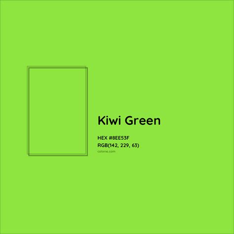 About Kiwi Green - Color meaning, codes, similar colors and paints ...