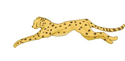 Running Cheetah Animated Gif