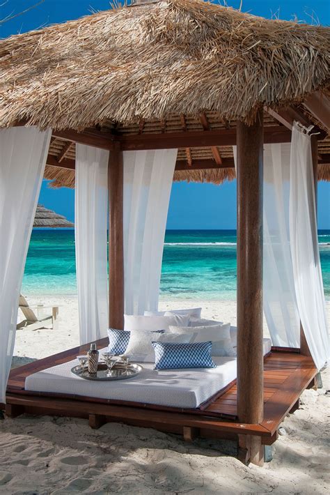 Luxury Beach Cabanas at Sandals Royal Bahamian